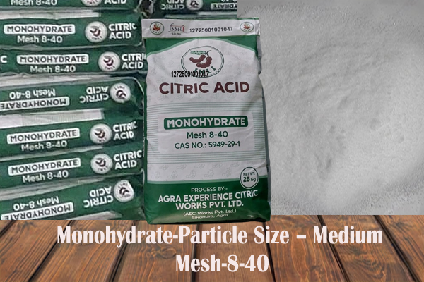 Citric Acid Citric Acid Monohydrate Particle Size-Medium Crystals